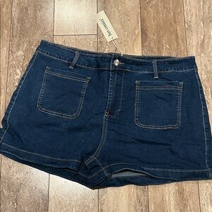 Indigo Denim Jean Shorts